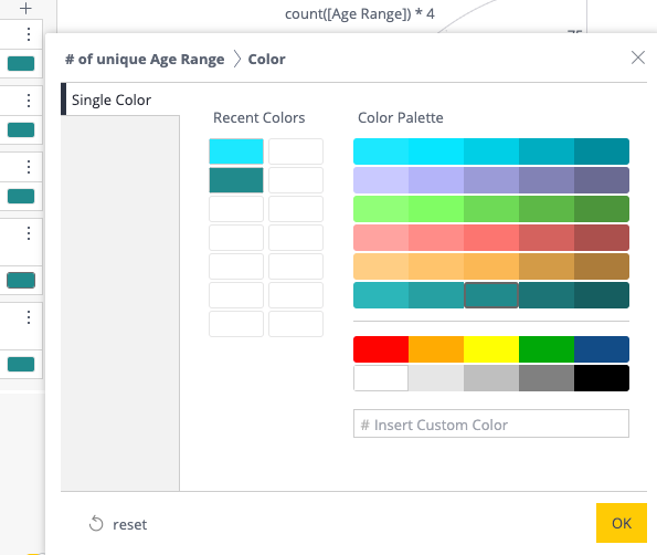 Menu Does not Include Conditional Coloring Tab