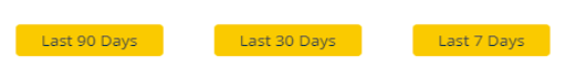 Three yellow buttons labeled "Last 90 Days," "Last 30 Days," and "Last 7 Days" are evenly spaced against a white background.